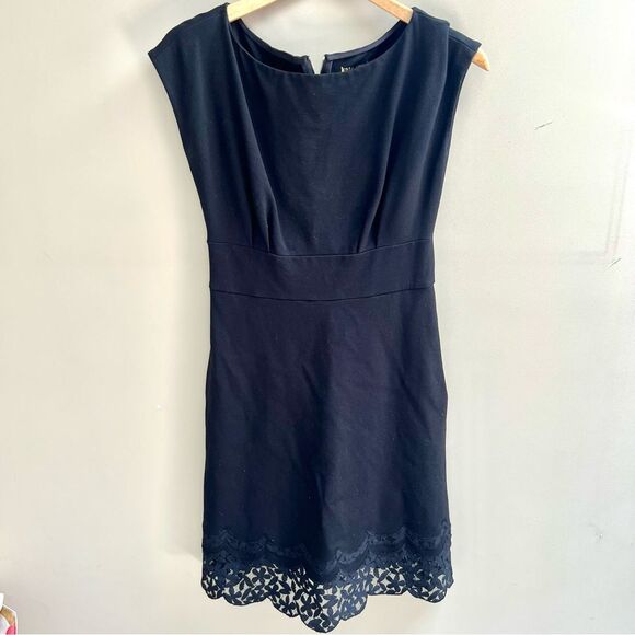 Kate Spade Black sheath Dress with Lace Detail Sm - Picture 1 of 8